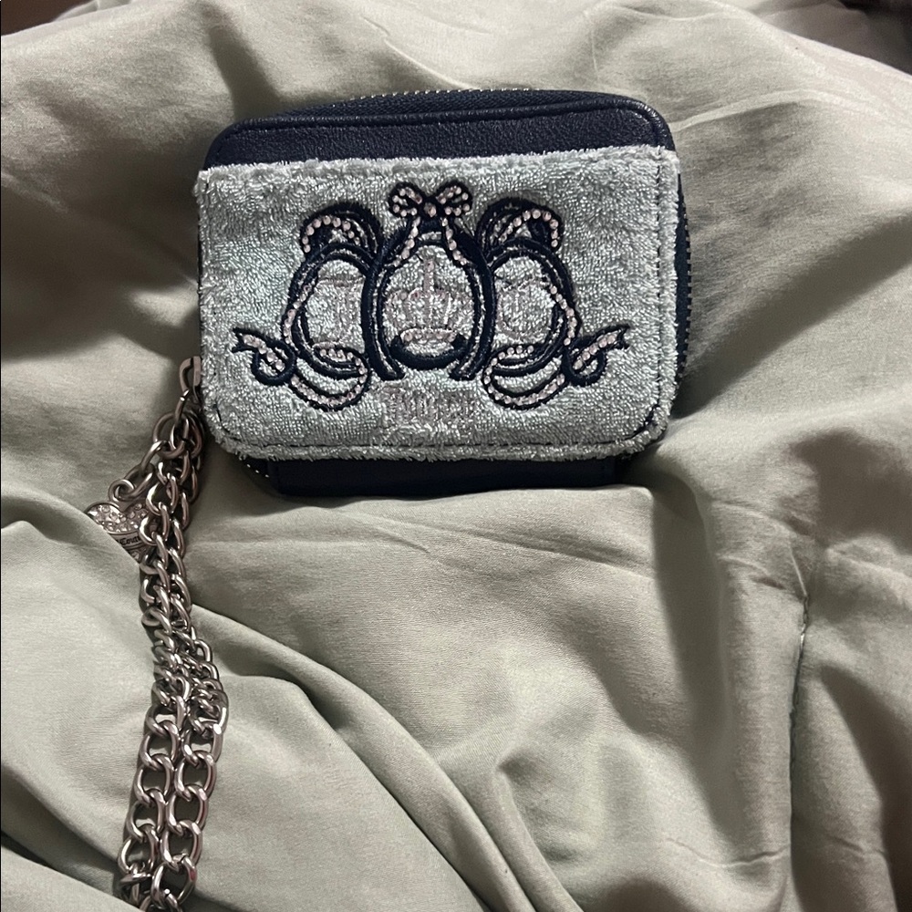 Juicy Couture Blue and Silver Wallet